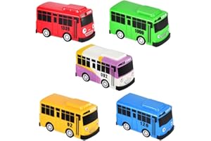 RTING Little Bus Tayo Toy, set di mini giocattoli per autobus, mini cartoni animati, per amici e bambini