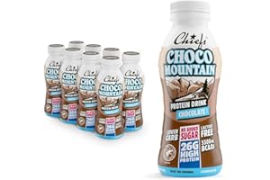 Chiefs Drink di proteine, Bevanda Proteica, Senza Lattosio, Senza Grassi e Zuccheri Aggiunti (8 confezioni x 330ml)