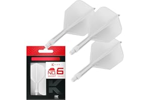 Target Darts Plumas y Cañas Integradas K Flex, No.6 | Paquete de 3 K-Flex - No.6, Kflex, Pluma y Caña Moldeadas Todo en Uno Longitudes: Corto, Intermedio y Medio | Accesorios Profesionales para Dardos