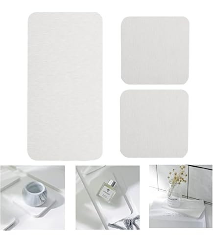 Qivine 2 bandejas de Piedra Absorbente de Agua, jabonera de diatomita de 8.6 x 3.1 Pulgadas Qivine 2 bandejas de Piedra Absorbente de Agua, jabonera de diatomita de 8.6 x 3.1 Pulgadas