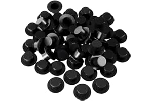 Tomaibaby Pack of 50 Christmas Mini Black Top Hat Mini Snowman Hats Santa Hats Caps Christmas DIY Craft Ornament Size L (Black)