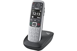 Gigaset E560 - Schnurloses Senioren DECT-Telefon - Notruftaste für 4 SOS-Nummern, seitliche Extra-Laut-Taste, Freisprechfunktion, Tastenfeld mit extragroßen Tasten, silber [Deutsche Version]