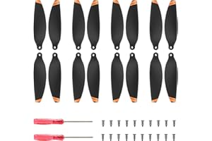 Pizsieat 8 Pares Hélice para dji Mini 2 / Mini SE, Hélices para Drone dji Mavic Mini 2 / Mini SE, Hélice de Repuesto para dji Mini 2 / Mini SE,16 Tornillos + 2 Destornillador