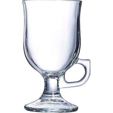 Set Vetro Resistente Calore Bicchieri Irish Coffee Pasabahce Con Manico - 2 Pezzi Da 280ml | Per Punsch, Vin Brulé E Cioccolata Calda - 2