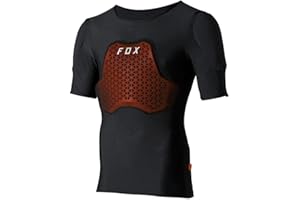 FOX RACING Fox Baseframe Pro SS Black Vêtement Unisexe, 8, L