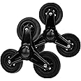 Homoyoyo 1 Pair Shopping Wheel Cart Wheels Rolling Cart for Groceries Automotive Wheels Stair Climbing Trolley Wheels Stair Climbing Triangle Wheel Triangular Trolley Casters Wheels Iron
