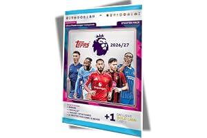Topps Flagship Premier League Trading Cards 2026/2027 startpaket – samlarpärm, booster + kort + hjärtglobal fraktskydd