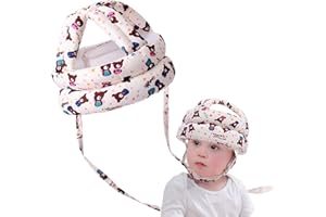 Tangger Baby Helmet Schutzhelm Baby Helm Schutzhelm Säugling Kleinkind Schutzhut Baumwolle Hut Kopfschutzmütze Kopfschutzkappe Verstellbarer Schutzhelm Kopfschutz Baby Kleinkind für Lernen Laufen