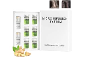 BUKBAS Alphainfuse Hair Nachwachsen System, Mikronedle Infusionshaar Lösung, Mikrone Haarwachstumserum, Hair Regrowth System für HaarwachstumBeschleunigen, Verstärkt Dicke Haare für Männer Frauen