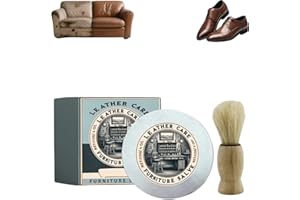 GÉNÉRIQUE Baume D'antan Pour Le Cuir,Carolina Furniture Collective Salve,Baume Recolorant Cuir Rénovateur De Cuir Pour Canapés,Fauteuils,Sièges De Voiture,Répare Le Cuir Fatigué & Rayé,Ravive La Couleur (1Set)