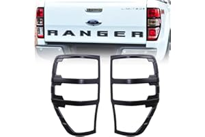 JHCHAN Couvercle de feu arrière pour Ford Ranger Wildtrak Raptor 2012-2022 T6 T7 T8 PX MK2 MK3 XL XLT Limited Tremor Platinum (2012-2022 Cache feu arrière)