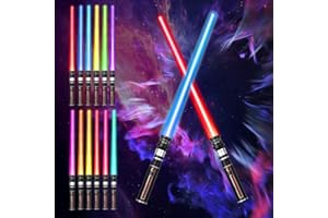 ADDLIVE Lichtschwert Kinder, 2 Stück Duell Laserschwert mit Licht und Sound, 2-in-1 Laserschwert Kinder, Erweiterbarem Lightsaber-Set für Anziehpartys, Cosplay Spielzeug fürKinder Geschenk