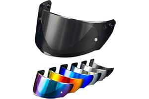 PSLER Helmet Visor for LS2 Outer FF320 Rapid FF353 Assault FF328 Stream FF800,Tinted Motorcycle Visor Motorbike Helmet Face Shield Accessories Replacement(Light Black)