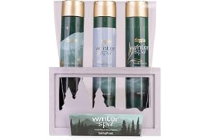 Accentra Badset WINTER SPA i vinterlig trälåda, duschgel, badolja, badsalt, doft: Färsk Tall & Vinterbär, julklapp kvinnor gr