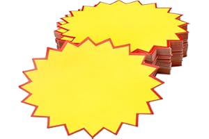 hocadon 120 Piezas Etiquetas de Precio de Venta Al por Menor Fluorescente Etiquetas de Venta para Tiendas Minoristas, Supermercados, Garajes y Fiestas(3,2 x 4,3 Pulgadas)