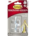 Command Small Stainless Steel Metal Hooks - 4 Hooks, 5 Adhesive Strips - Hooks for Wall and Door - Damage Free Hanging