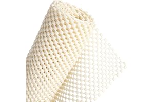 FACIACC Anti Slip Rug Underlay Thick, 80X150 CM Multipurpose Non Slip Mat, PVC Cuttable Anti Slip Mat, Rug Drawer Pad for Drawers Carpet Antislip Liner, Used on Hard Smooth Floors (White)