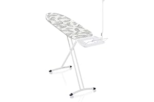 Leifheit Bügelbrett Air Board Express L Solid ideal für eine Dampfstation, Bügeltisch mit Baumwollbezug, Dampfbügelbrett mit ultraleichter Bügelfläche