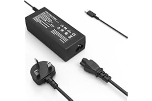 Riabwwox Universal 65W USB C Laptop Charger Compatible with Lenovo Thinkpad x1 Carbon T14 T15 T16 T480 T490 /yoga 720 910 920/Chromebook Type C,Fit for HP Dell Asus Acer Samsung UK Power Adapter Cord