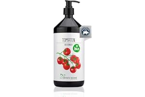 GREEN HOME LOVE NATURE Green Home Tomatendünger flüssig 1000 ml - Flüssiger Bio Tomatendünger | Natürliche Inhaltsstoffe | Ergiebiger Gemüsedünger für Tomaten | Fördert Blütenbildung und saftige Früchte
