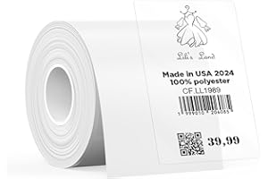 SUPVAN KATASYMBOL T50M Pro Impermeabilización Térmica Etiquetas Adhesivas, 50 mm x 80 mm, 95 Uds/Rollo, Negro sobre Transparent