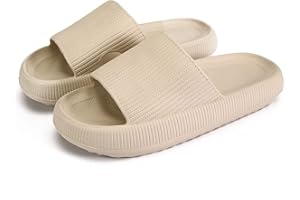 KEYUSHOP Cozislides Original Badeschuhe Damen Herren Kinder Super Weich Schlappi Schlappen Rutschfest Badelatschen Sommer Wolkenschuhe Hausschuhe Cozy Slides Plattform Badeschlappen Strand Flip Flops