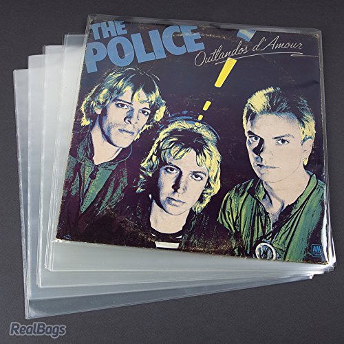 Sobres para discos de vinilo de 12 pulgadas (33 rpm), cubiertas protectoras transparentes (100 unidades)