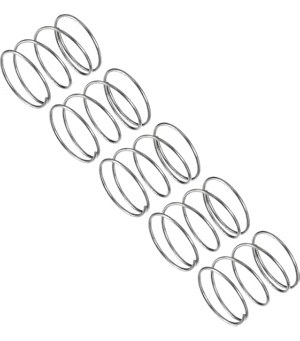 Sourcing Map Lot De 10 Ressorts De Compression En Acier Inox 304 - Ø Ext. 6mm, Fil 1mm, Longueur Libre 25mm, Comprimée 12.5mm, Charge 37.2N