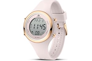 LN LENQIN Ladies Watches Womenes Watch Waterproof Digital Sport Chronograph Watches for Women Silicone Strap with Light/Date/Week/Month