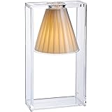 Kartell Light Air Lampada da Tavolo E14, Cristallo Beige, L17 H32 P7,4 cm