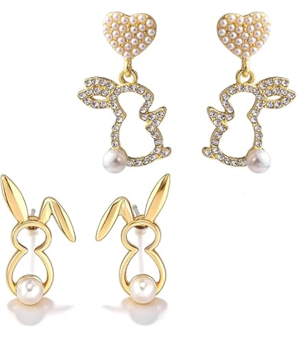 Orecchini coniglietto pasquale con nome personalizzato, orecchini stile bambola rosa in acrilico, orecchie di coniglio con monogramma pendenti, regalo di compleanno/Pasqua per donne/ragazze