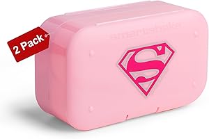 SmartShake Pill Box Organizer, 2-pack - DC Supergirl