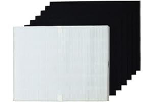 PUREBURG AeraMax 300 True HEPA Filter Set Compatible with Fellowes HF-300 fits Fellowes AP300PH HF300 AeraMax 290 300 DX95 Air Purifiers,Part 9287201