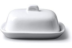 WM BARTLEET & SONS 1750 Burriera bianca con coperchio WM Bartleet & Sons, porcellana di qualità. Piatto piccolo da 10 cm con coperchio