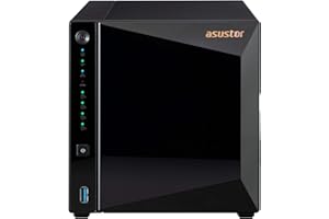 Asustor Drivestor 4 Pro AS3304T 4 Bay NAS, Quad Core 1.4 GHz CPU, 2GB RAM DDR4, Personal Private Cloud, Network Attached Storage Enclosure (Diskless)