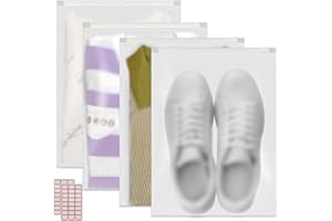 XINKYD Zip Beutel verdicken 30 Stück Groß 40x30cm Wiederverwendbar Zipper Beutel Reisetasche Wasserdichte Gefrostet Zip Tüten Bag Aufbewahrungsbeutel für Schuhe Kleidung (Verdicken 30x40cm 30 Stücke)