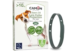 CAMON | Collare Protettivo per Cane (>10kg) con Olio di Neem, 60cm, Protezione Naturale fino a 2 Mesi