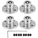 winwill 4 flange di accoppiamento, modello con guida rigida, 6 mm, raccordi per albero/asse, per fai da te e motori di modell