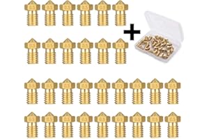 LTBL Buse d'imprimante 3D Nozzle 0,5 mm pour E3D-V5 V6 (30 pièces)
