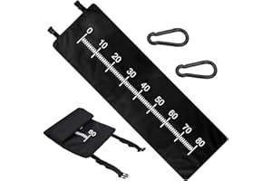 ZIGefofo Tapis de dépose pour la pêche 97x30cm Tapis Pliable pour Poissons Accessoires de pêche Tapis Mesure avec mètre Ruban Boucle pour débutants pêcheurs extérieur Tapis carpes Mesure des Poissons