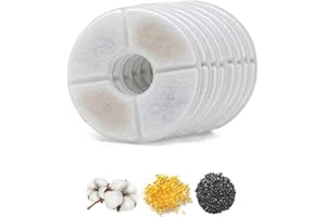 ANKA Cat Water Fountain Filter Cat Fountain Filter, Activated Carbon Resin Replacement Filter Cartridges for Pet Dogs Drinking 8Pack