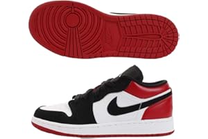 Nike Air Jordan 1 Low (gs), Boy's Basketball Shoes, White (White/Black/Gym Red 116), 6 UK (40 EU)
