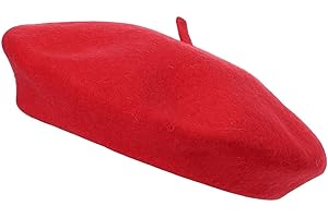 COSHAL® Béret en laine pour adulte, style français, couleur classique, unisexe, doux, chaud, pour l'extérieur, style vintage