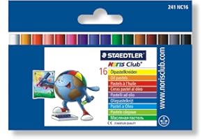 Staedtler Noris 241 - Etui Carton 16 Pastels À L'Huile Assortis