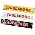 Mondelez Toblerone Milk, Dark, and White Candy Combo -100g - Pack of 3
