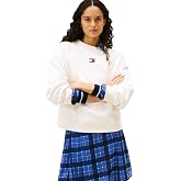 Tommy Jeans Bisiklet Yaka D&uuml;z Lacivert Kadın Sweatshırt BXY BADGE CREW EXT