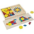 Melissa & Doug Pattern Blocks and Boards Developmental Toy Motor Skills 3+ Gift for Boy or Girl