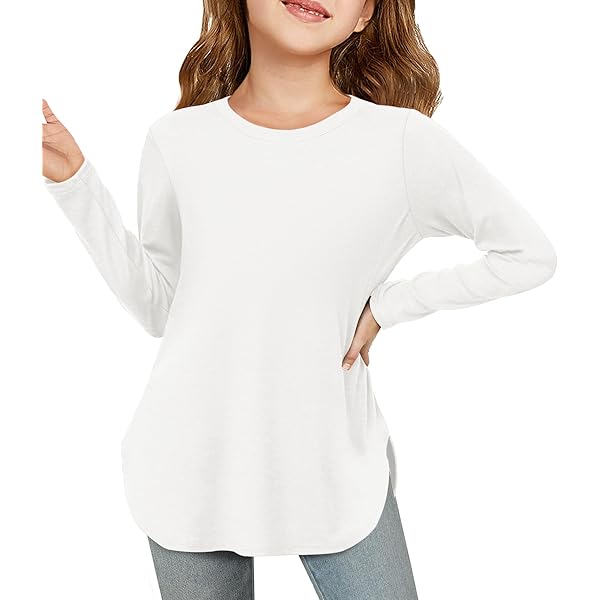 Arshiner Lange-mouwshirt voor meisjes, met rolkraag, basic shirt, kinderen, herfst, winter, casual, stretch, tops, zacht, huidvriendelijk, ondershirt, eenvoudig T-shirt, 4-14 jaar, wijnrood, 150