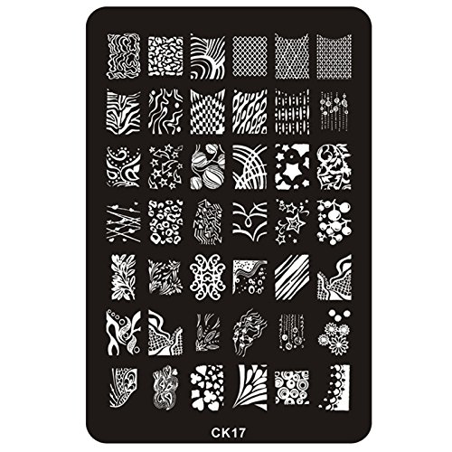 Perfect Summer Nail Art Stamping Plate Image Gel Nail Polish Manicure Printing Template DIY Decoration #17