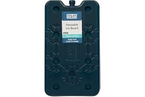 Polar Gear Large Pack 25cm Freezer Block Ice Brick – Long lasting Reusable Ice Board - Cooler Block for Travel Picnic – Just Freeze & place in your Cool Bag Box to keep food & drinks cool – Navy Blue